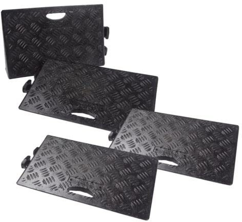 Pack of 4 Black kerb Ramps by innovatus