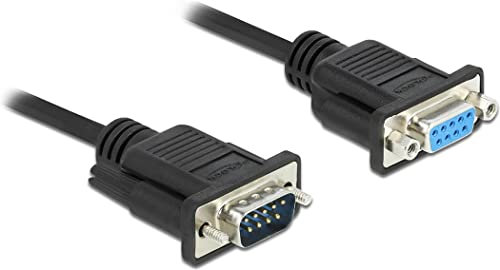 Delock Seriell Kabel RS-232 Sub-D9 Stecker zu Buchse Nullmodem 3 m