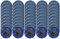 Tshya Lot de 50 disques abrasifs à changement rapide, 5,1 cm, disque de verrouillage en rouleau avec revêtement en oxyde de zirconium pour la préparation de surface (grain 36)