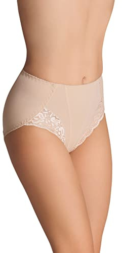 Selente My Secret Mutanda Donna Snellente a Vita Alta, Slip a Vita Alta Beige, XL