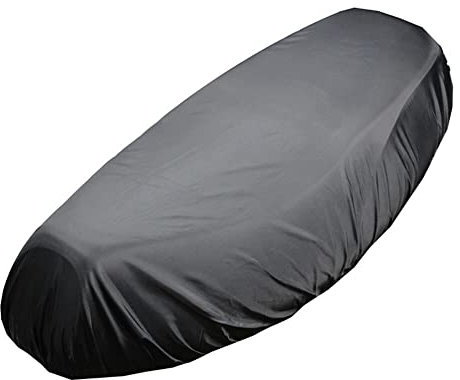 Universal Motorcycle Seat Cover Waterproof Non Slip Motorbike Seat Cover Sun Protection 210D Oxford Cloth Dustproof Seat Cover Elastic Seat Protection for Motorcycle and Electric Vehicle, Black/XXL