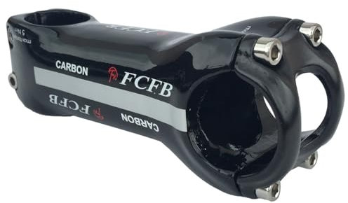 FukkeR MTB Mountainbike Racing Straße Lenker Vorbau 31.8mm * 70/80/90/100/110/120/130mm Carbon Fahrrad 6 Grad Riser Lenkervorbau Für Radfahren BMX XC AM FR (Color : Gray, Size : 130mm)