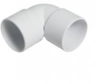 Solvent 40mmm White Flexible Pushfit Elbow 90 Degree Knuckle Bend-40mm Waste Pipe Fittings(Pack of 5)
