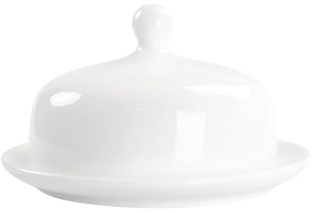 jinsongdafa Butterdose für die Arbeitsplatte 15 CM Porzellan Butterbehälter mit Deckel, perfekt für Butter, langlebiger Butterbehälter, Butterdose mit Deckel für die Arbeitsplatte schmücken
