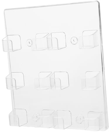 KAILIKETIY Porte-cartes de Visite pour Bureau en Verre Transparent, Design Rectangulaire Multi-couches Grande Capacité, Facile à Organiser et Nettoyer, pour Espace de Travail
