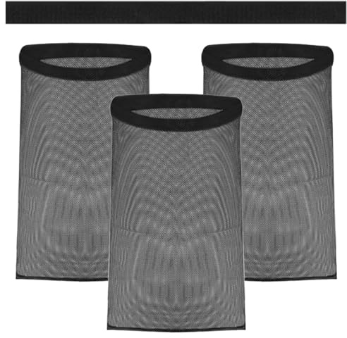 Set di 3 sacchetti per filtro pelucchi con filtro di sfiato, protezione per, con strisce adesive, sacchetto per la pulizia della casa