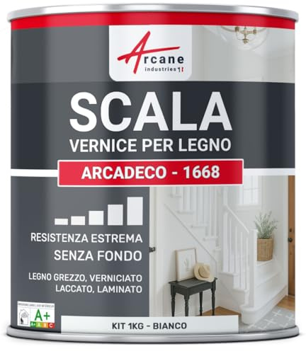 ARCANE INDUSTRIES Peinture pour escalier en bois - 1 kg Blanc