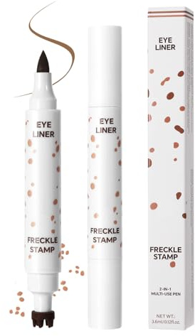 Gazocua Stylo à Taches de Rousseur 3.6ml Double Embout,Stylo Estampille Mat pour Taches de Rousseur | Résistant aux Traces et Séchage Rapide pour Sorties Quotidiennes Fêtes Festivals Concerts Soirées