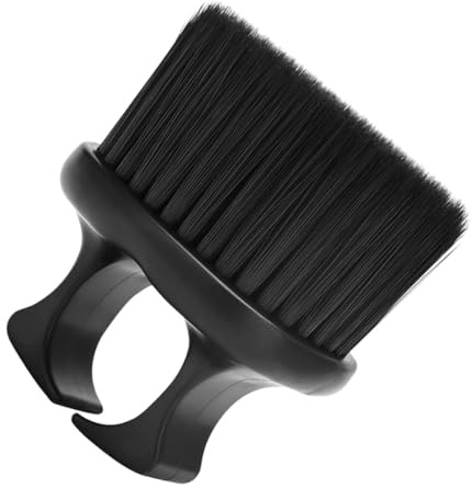 Bartbürste mit Borsten im Ringdesign aus Pp und Nylon Schwarz | Ergonomische Form, Griffoptimiert und Formstabil, für Herren Sowie Friseursalons
