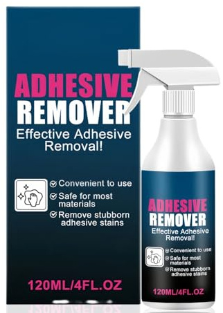 120ML Adhesive Remover for Labels,Sticky Stuff Remover Spray,Sealant & Super Glue Remover,Super Glu/e Remov/er for Tape,Safe Glu/e Remo/ver,Label Sticker Removers Quickly Remove Sticky Residues