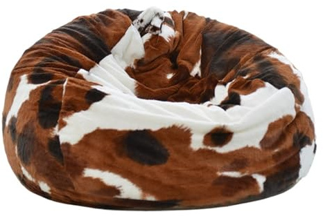QWWQYDY Funda para Silla De Puf Funda de puf de Piel sintética de 85 cm de diámetro, sin Relleno Interior(85cm-04)