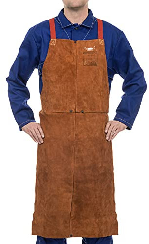 Weldas Schweißerlederschürze Lava Brown 122 x 80 44-7148 W Schweißer Schutzkleidung Schweißerschürzen