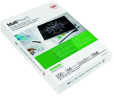 GBC® Laminiertasche Matt™ Pouch, A3, 303 x 426 mm, 0,125 mm (100 Stück), Sie erhalten 1 Packung á 100 Stück