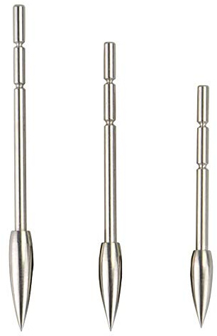 SHARROW 24pcs Bogenschießen Einfügen Pfeilspitzen Pfeil Tipps Feld Punkt 80/100/120 Grain Broadhead Edelstahl Jagdspitzen for ID 3.2mm Carbonpfeile Pfeilschaft (80 Grains)