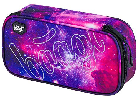 Baagl Federmäppchen für Mädchen - Schulmäppchen für Schreibwaren - Schulsachen Federtasche, Jungen Federmappe, Etui für Schule (Skate Galaxy)