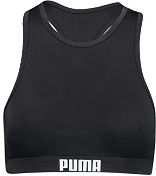 PUMA Damen High Nck T Badebekleidung, Schwarz, XS EU