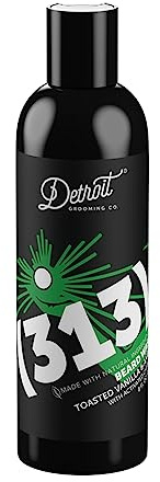 Detroit Grooming Co. Beard Wash - Men's Beard Shampoo - Deeply Cleanses & Refreshes Beards - Aloe Vera with Essential Oils - Beard & Mustache Cleanser - Toasted Vanilla & Amber Scent - 313-8oz