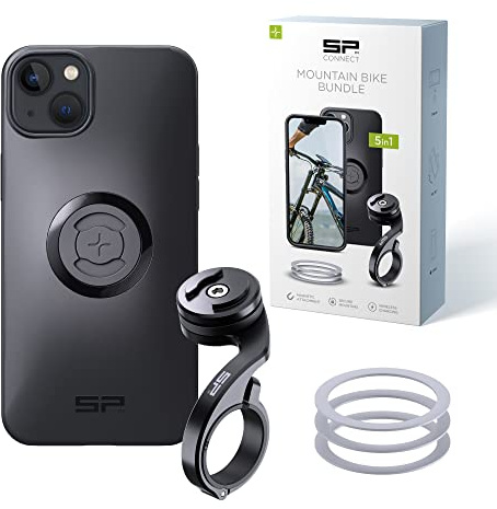 SP CONNECT Mountain Bike Bundle |SPC+| kompatibel mit iPhone 14 Plus | Handyhalter für Mountainbike| Mountainbike MTB Handy Halterung Gadget