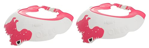 Toyvian 2pcs Dinosaur Shampoo Hat for Boy Girl Bathing Soft Hair Washing Cap for Boys and Girls Shower Caps and Easy Use in Showers