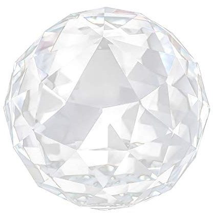 ANKROYU Clear Cut Crystal Prism Glass Globe, 1PC Crystal Sun Catcher Faceted Glass Prism Set Crystal Sunglasses Globe Prism Glass Home Hotel Decorative Hardware Accessories(60MM/2.36in)