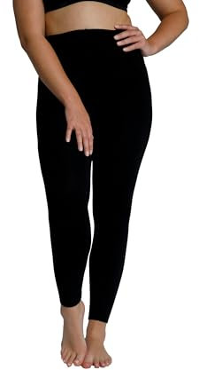 Ulla popken dam termostrumpbyxor, fluffigt foder strumpbyxor, svart, 54-56