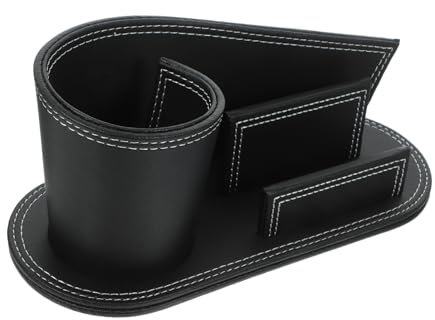 Ciieeo Büro Organizer Schwarz Aus Pu-leder Stifte Halter Schreibtisch-organizer Für Stifthalter Und Bürobedarf-organizer