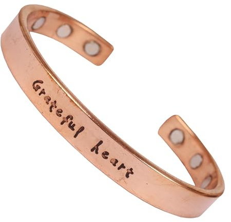 Touchstone Inspirierende magnetische Armbänder mit Kupfergravur für Männer und Frauen – Schmuckgeschenke für beste Freunde/Mütter/Töchter/Schwestern – Armband mit motivierender Botschaft.