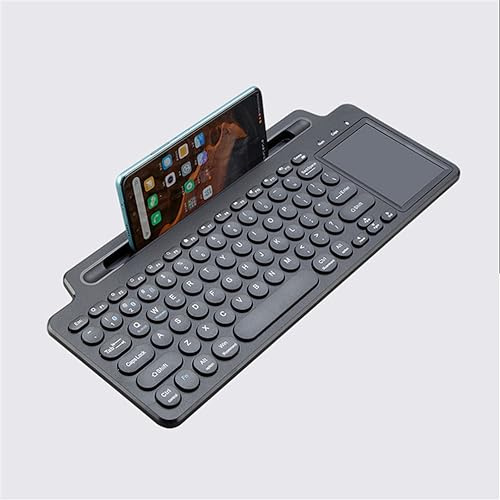 LiLiTok 2.4G Wireless TV-Tastatur mit Touchpad, Blutooth-Tastatur mit Maus Kartensteckplatz Numerisch für Smart TV Box/IOS/Android Desktop Laptop PC Keyboard (Mit Touchpad)