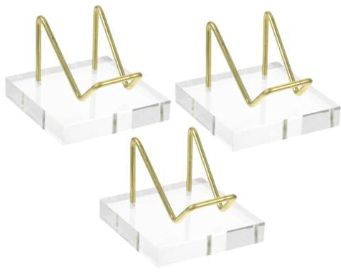 HOLIDYOYO 3-teiliger Acryl-kristall-präsentationsständer Für Schmuck Edelsteinständer Metall-armständer Home-office-