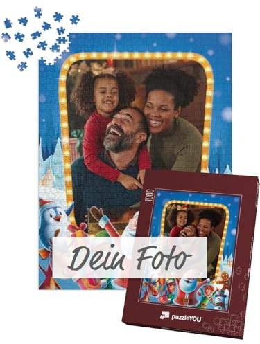 Fotopuzzle 1000 Teile - Puzzle selbst gestalten - Design Weihnachten Santa Party - puzzleYOU Puzzle personalisiert mit eigenem Bild erstellen - Hochformat
