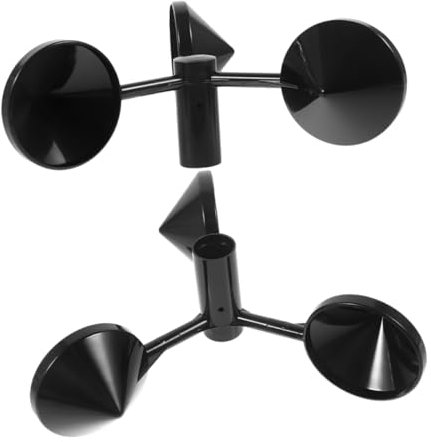 Abaodam 2pezzi Anemometro Cup Tazze Ricambio ABS Resistente per Sensore velocità Vento Stazioni Meteo e Serra Adatto per Misurazioni di Direzione e velocità