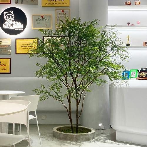 SAyfur Fausses Plantes Arbre Artificiel Faux Arbre Arbre Artificiel Faux Japonais Plante de Cheval en Pot Plante en Pot pour Le Salon intérieur du Bureau de Mariage Fausses Plantes h 2m / 6,5 Pieds