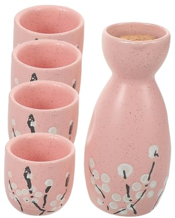 DECOMELODY Utensilios De Vino De Japonesa Vajilla Japonesa para Sake Botella De Porcelana para Sake Caliente Taza De Jarra Taza para Beber Agua