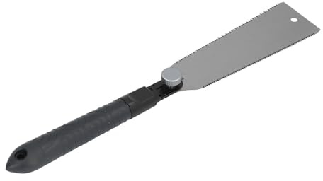 Spacnana Mini-Handsäge, SK5-Stahlklinge mit Silikongriff, Präzise Schneidende Zugsäge für Holzarbeiten und Beschneiden