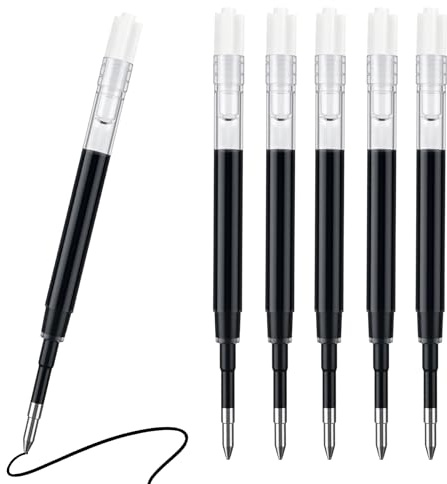6 Pièces Cartouche Stylo Bille,Recharge Stylo Bille,Recharge Stylo(Noire)