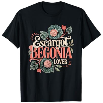 Escargot Begonia Spiral Leaf Collector Rare Plant Enthusiast T-Shirt