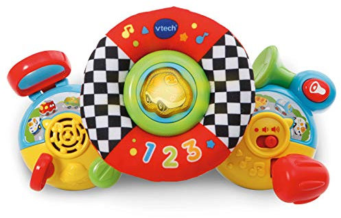 VTech - Volante de Paseo, Juguete para el Carrito bebés +6 Meses, Actividades para la Silla de Paseo y para Jugar Sentado, Versión ESP