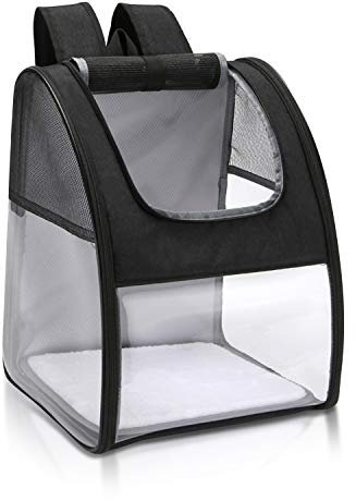 PETCUTE Hunde Katzen Rucksack hundetragetasche Front Tragen hundetransporttasche Wanderrucksack Hunderucksack mit voller Belüftung für kleine Hunde Katzen bis zu 7.5 kg
