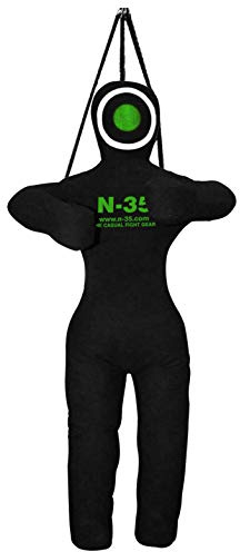 N-35 Grappling Dummy MMA Wrestling Bag Judo Brazilian Jiu Jitsu Artes Marciales sin relleno (verde, 5)