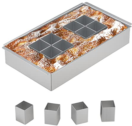 Relaxdays Backform Zahlen & Buchstaben, Aluminium, verstellbare Kuchenform, BxT: 31,5 x 18 cm, Zahlenbackform, silber