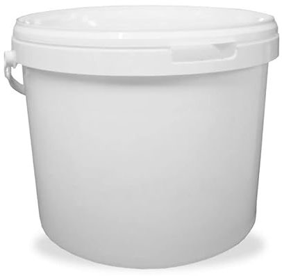 Lubrisolve White Round 10 litre Bucket and Lid