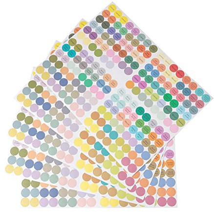 Lot de 960 étiquettes Rondes Autocollantes pour Bouteilles d'huiles essentielles 13 mm