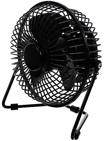 Hemobllo Usb-mini-ventilator Mit Led-uhr Und Temperaturanzeige Für Schreibtisch Laptop Oder Powerbank Leiser Betrieb Mit Drehbarem Luftstromregler Für Zuhause Und Büro