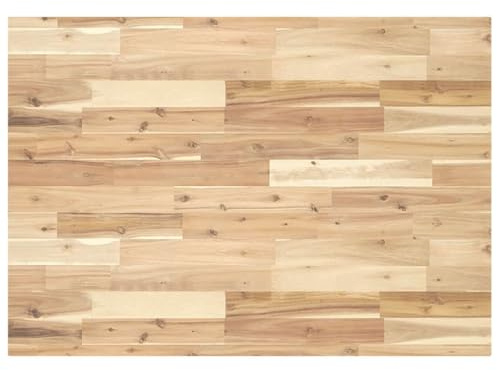 vidaXL Tischplatte, Holzplatte Rechteckig, Massivholzplatte für Schreibtisch Esstisch Couchtisch, Ersatztischplatte, 80x70x4cm Massivholz Akazie