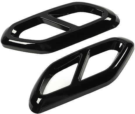 Tuyau D'échappement Couverture Décoratif Forte Protection Voiture Tuyau D'échappement Couverture Remplacement pour GLC Classe X254 AMG Ligne (noir brillant)