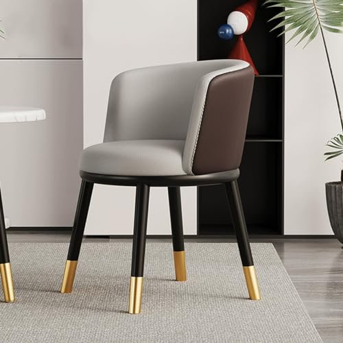 Ledersessel, Lobbystuhl, modern, gepolstert, Mitte des Jahrhunderts, Schminkstuhl für Esszimmer und Küche, Schlafzimmer, Arbeitszimmer und Schreibtisch