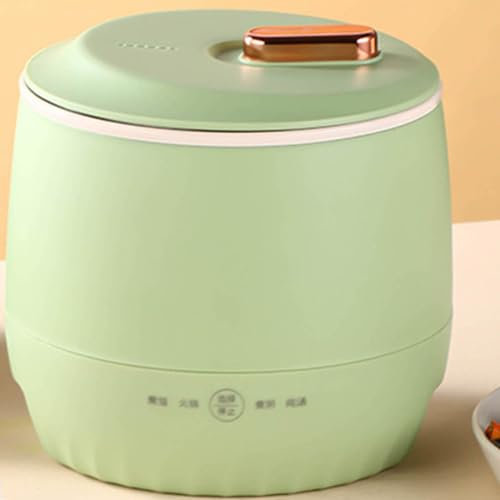 Mini cuociriso, Piccolo cuociriso da 2,2 Litri con Funzione di Mantenimento in Caldo, Serve 1-2 Persone, pentola Interna Antiaderente, Facile da Pulire,Light Green,2.2L