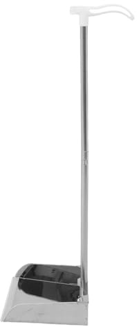 BESTOYARD Robuste Kehrschaufel mit Ergonomischem Design aus Edelstahl und Langem Griff für Einfache Entsorgung bei Haushaltsreinigung zu Hause