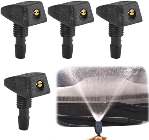 JYNVO Ugelli lavavetro da 4 pezzi, ugelli lavavetro, ugelli lavavetro universali, ugelli lavavetro a spruzzo, adatti alla maggior parte dei veicoli