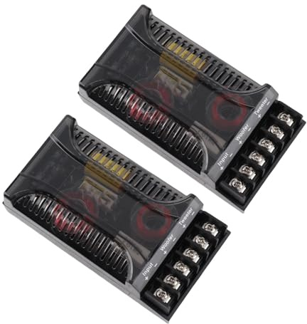 Xixian Divisor de Frecuencia de Altavoces de Automóviles con Cableado Razonable, Componentes Agradables y Cruce de Audio de 2 Vías para Protección contra Sobrecorriente Disipación de
